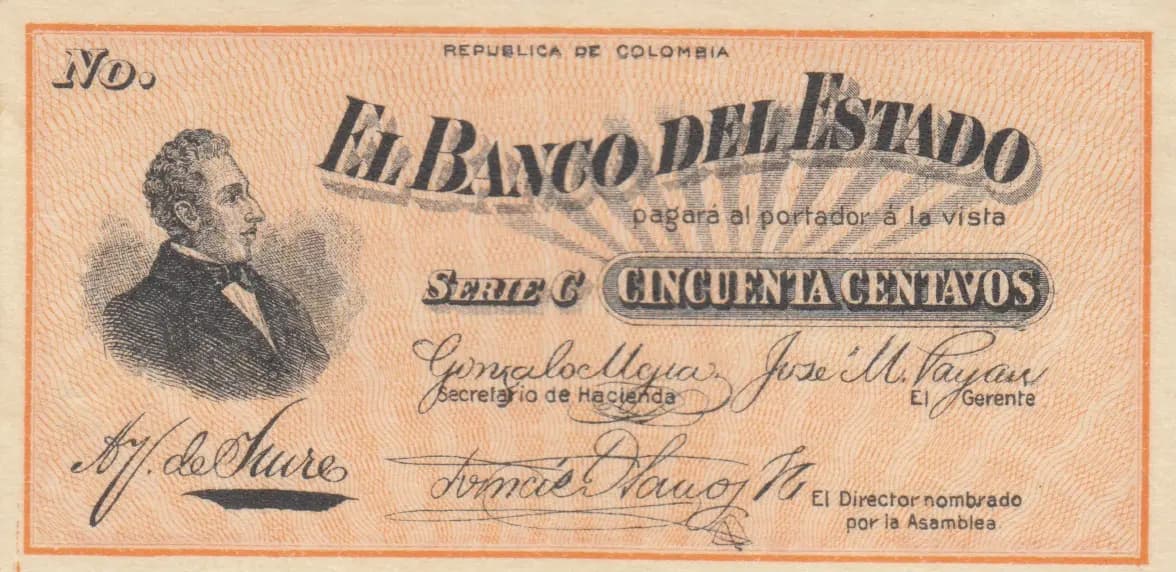 50 centavos  from Colombia, P-unlisted () — image 1