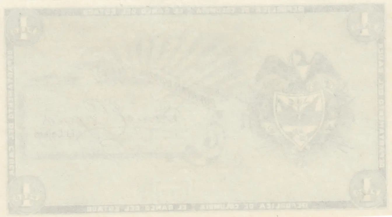 1 peso 1900 from Colombia, P-S504e