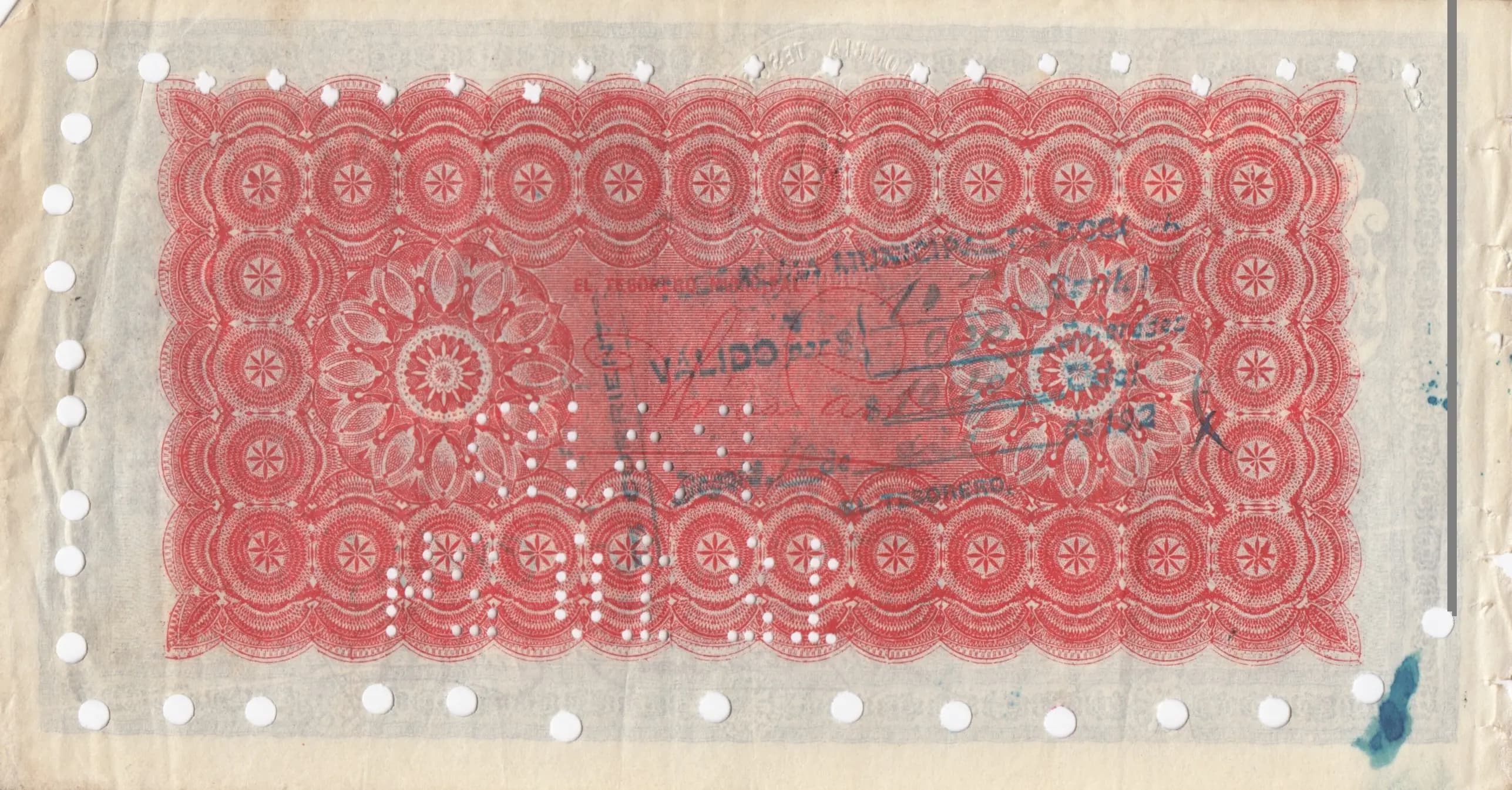 10 pesos 1921 from Colombia, P-unlisted (1921) — image 2