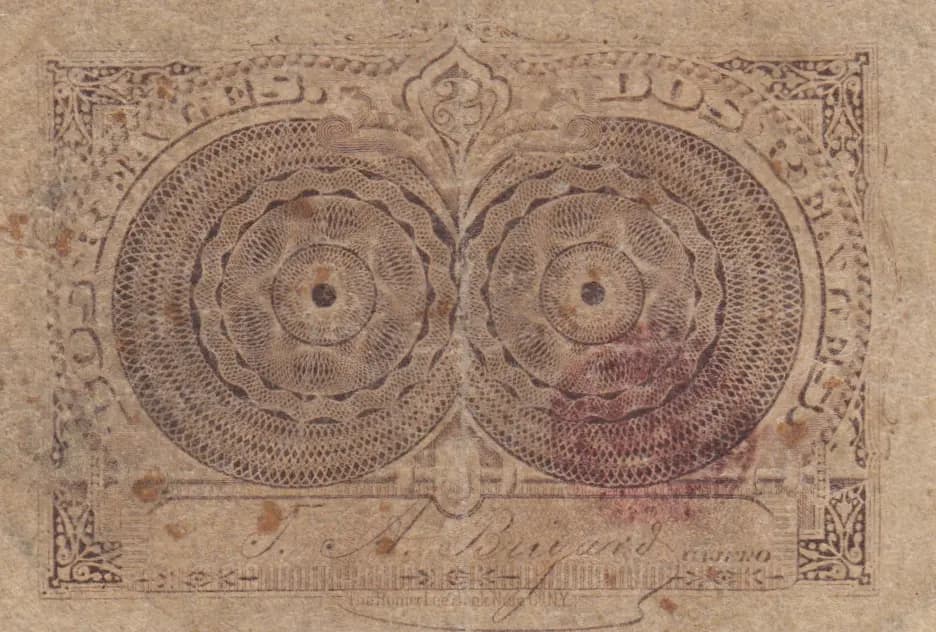 20 centavos 1887 from Colombia, P-189 (1887) — image 2