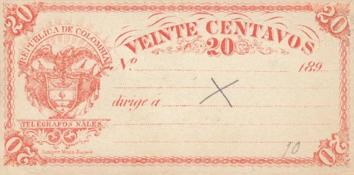 20 centavos  189x from Colombia, P-unlisted () — image 1