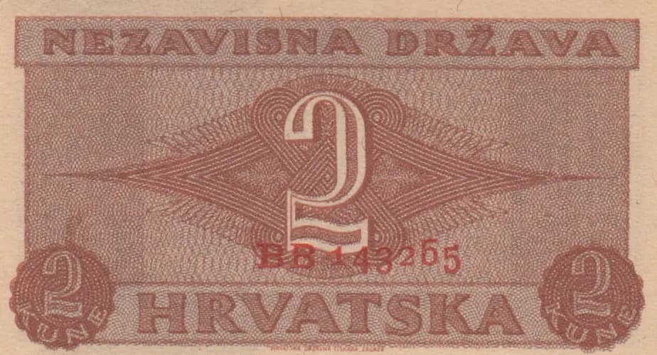 2 kuna 1942 from Croatia, P-8b (1942) — image 2