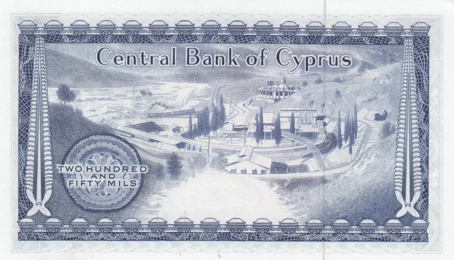 250 mils 1975 from Cyprus, P-41c (1975) — image 2
