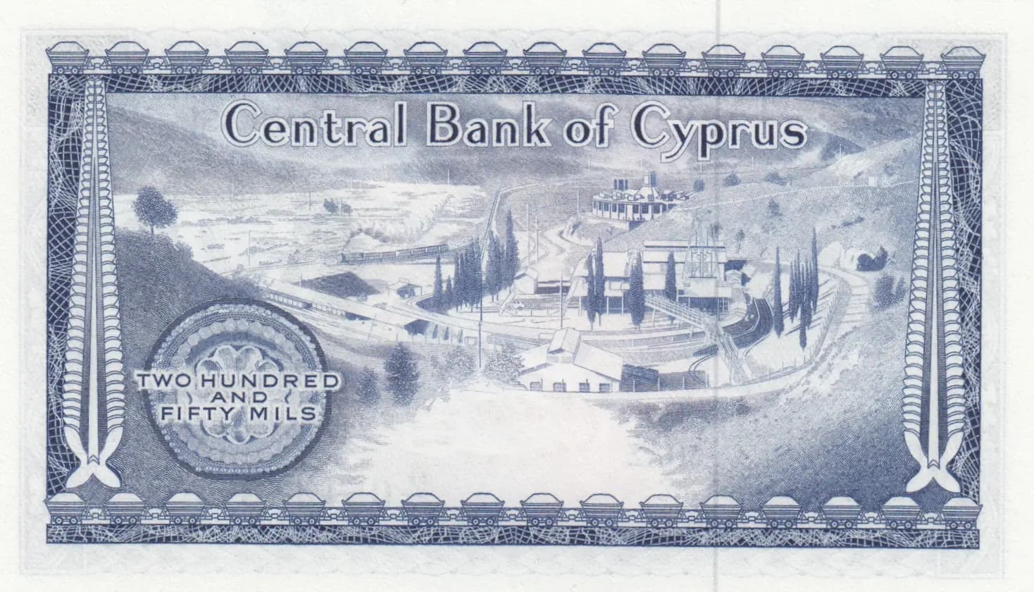 250 mils 1976 from Cyprus, P-41c (1976) — image 2