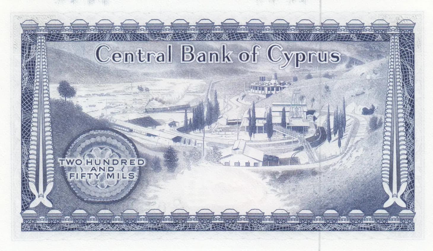 250 mils 1979 from Cyprus, P-41c (1979) — image 2