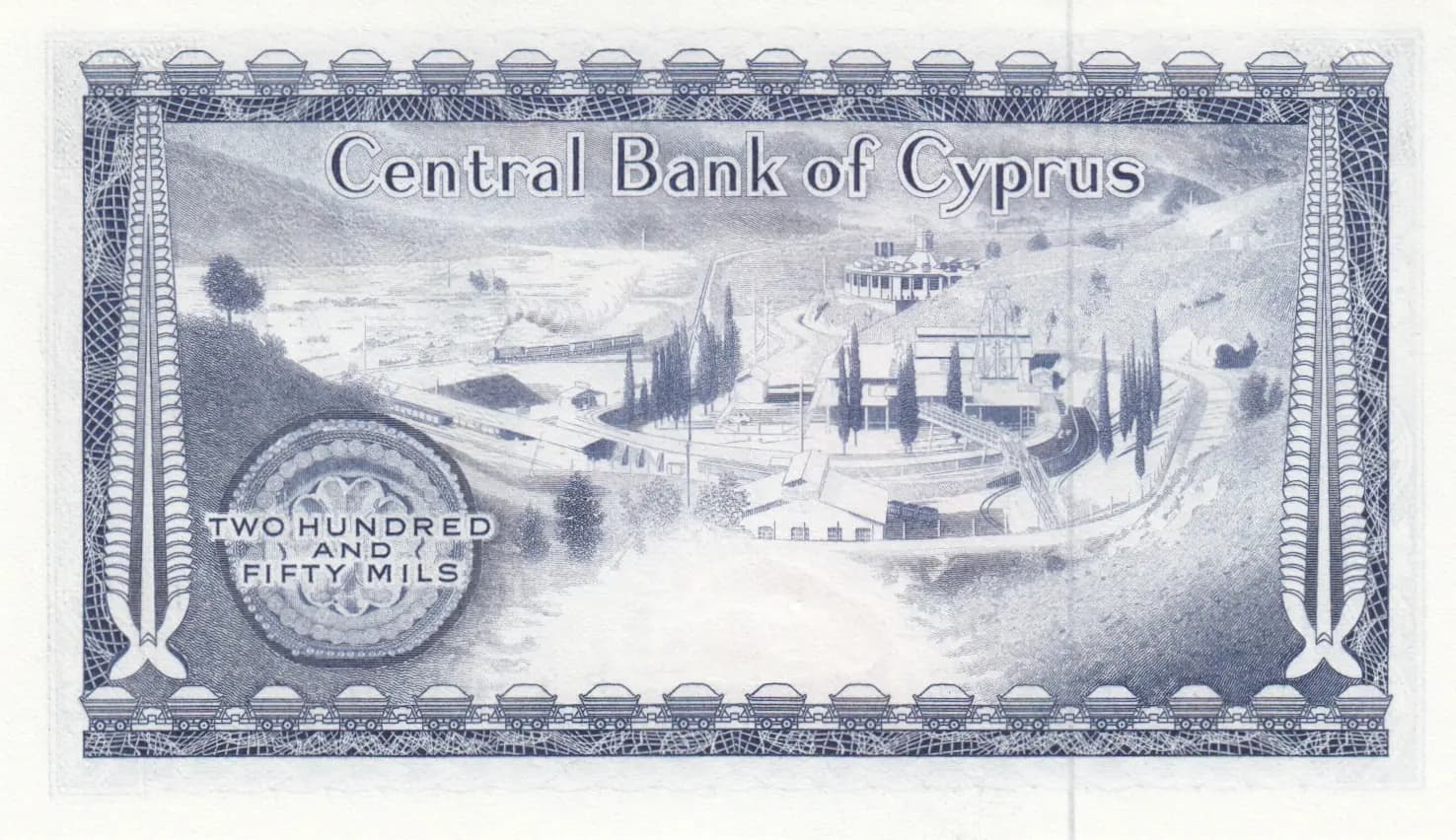 250 mils 1979 from Cyprus, P-41c (1979) — image 2