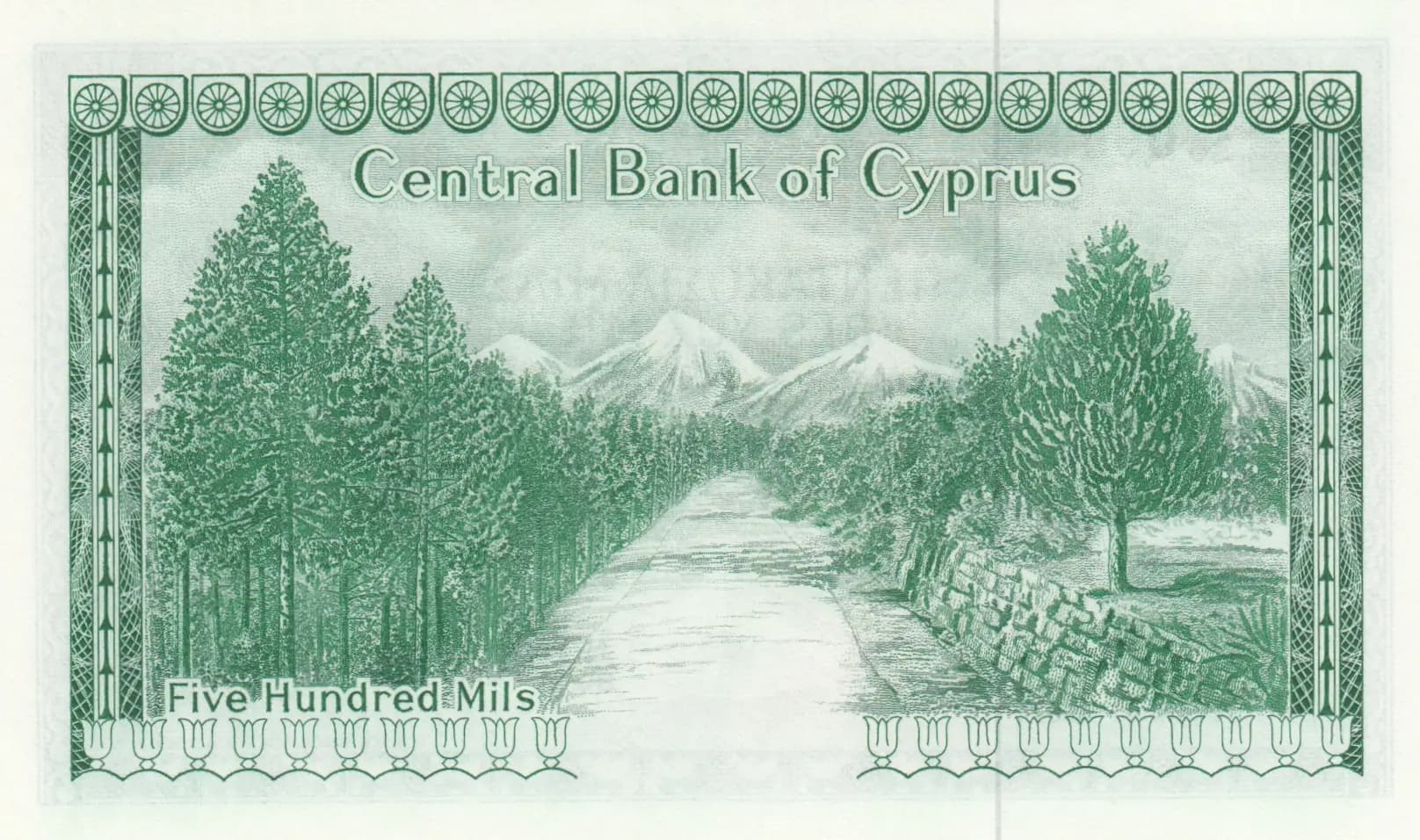 500 mils 1979 from Cyprus, P-42c (1979) — image 2