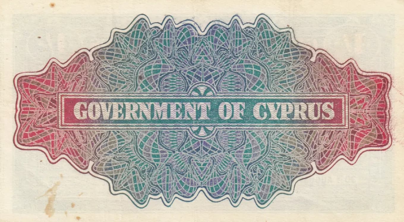 1 shilling 1941 from Cyprus, P-20 (1941) — image 2