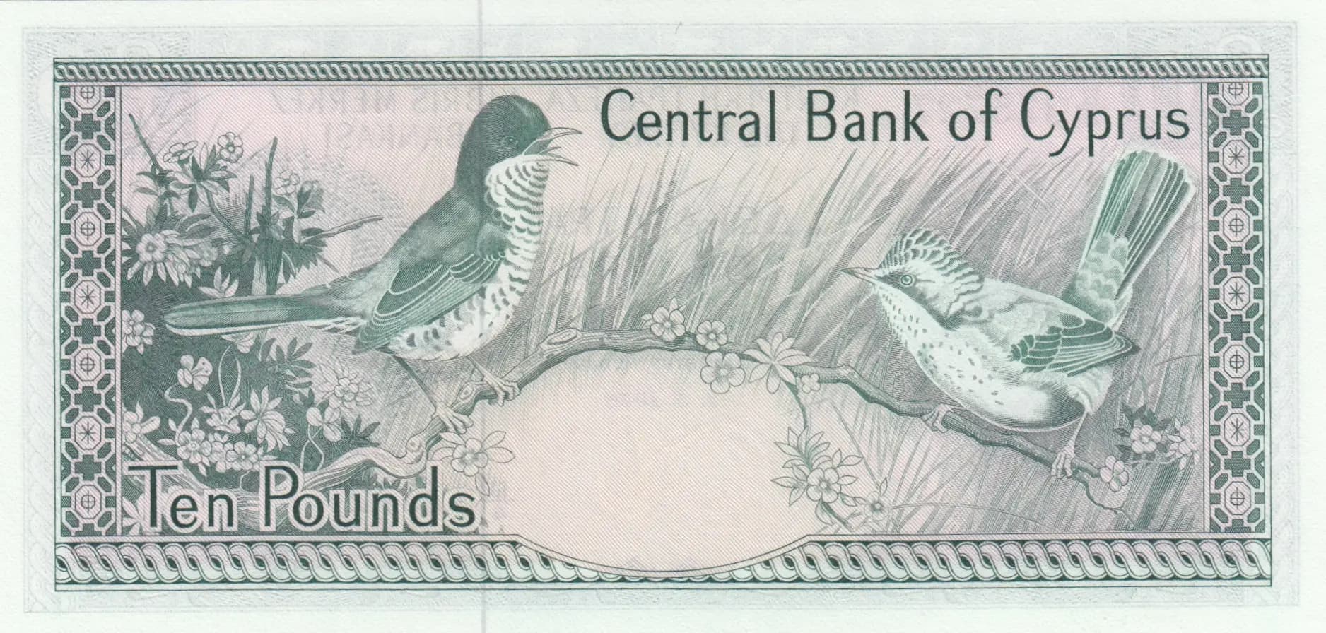 10 pounds 1978 from Cyprus, P-48a (1978) — image 2