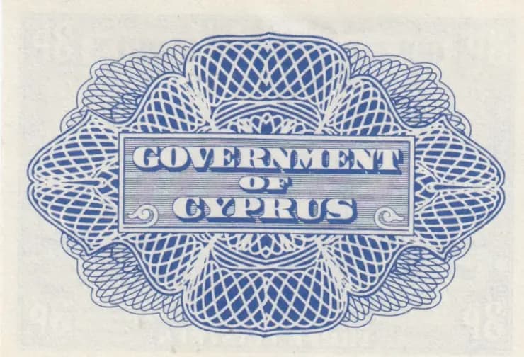3 piastres 1943 from Cyprus, P-28 (1943) — image 2