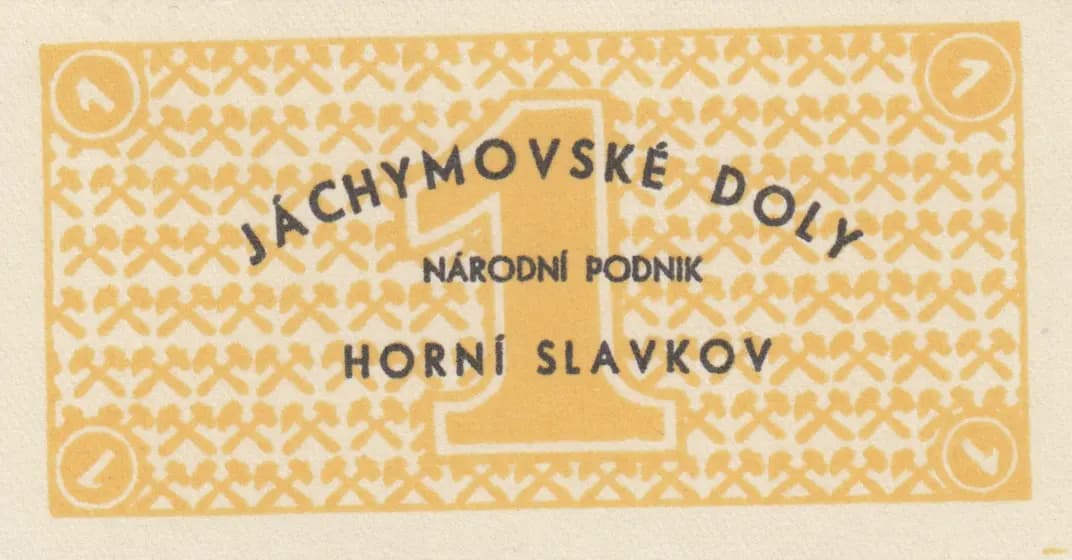 1 korun 1945 from Czechoslovakia, P-unlisted (1945) — image 1