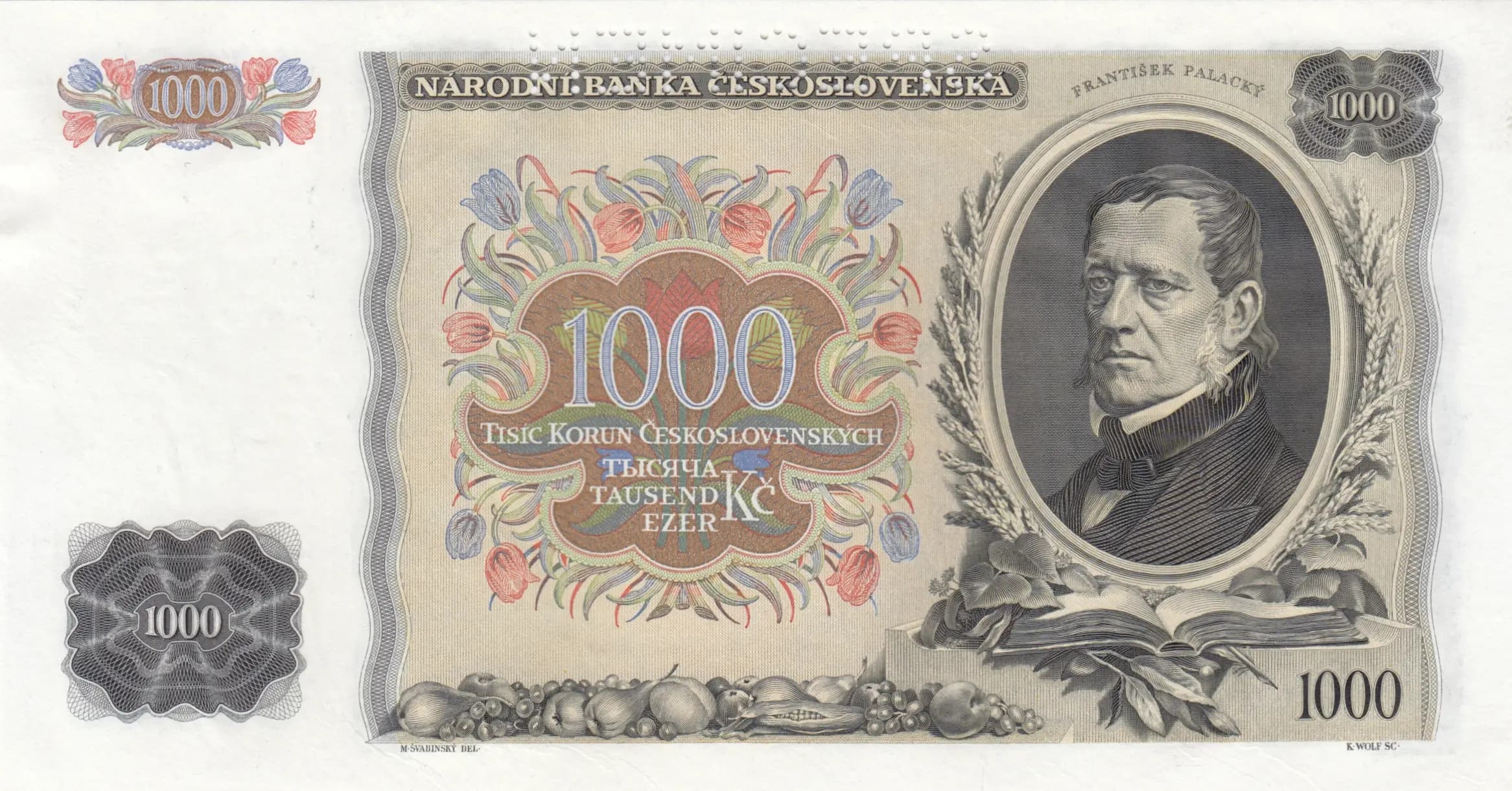 1000 korun 1934 specimen from Czechoslovakia, P-26s (1934) — image 2