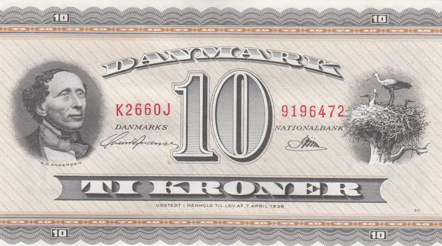 10 kroner 1966 replacement from Denmark, P-44y*