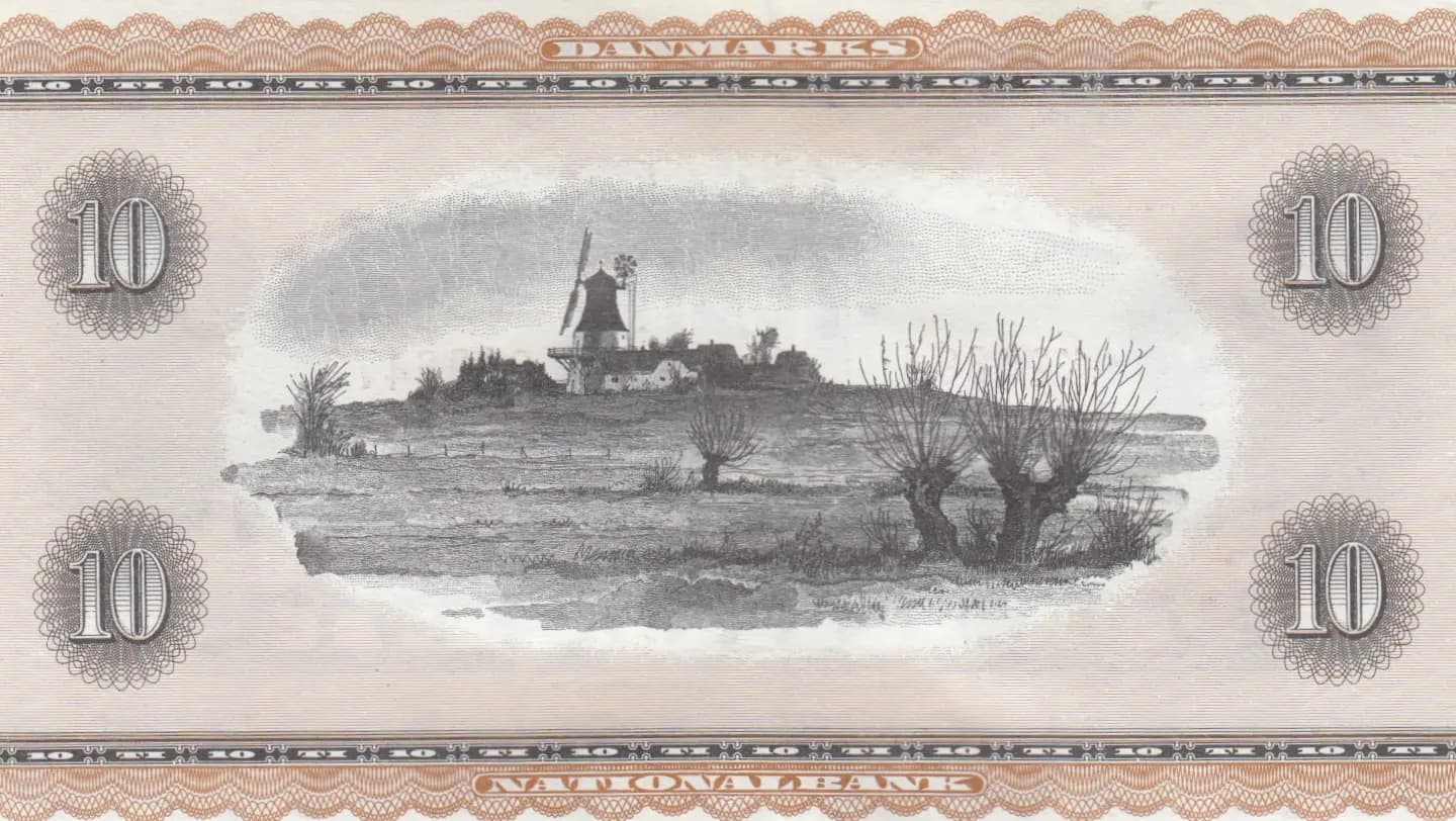 10 kroner 1966 replacement from Denmark, P-44y* (1966) — image 2