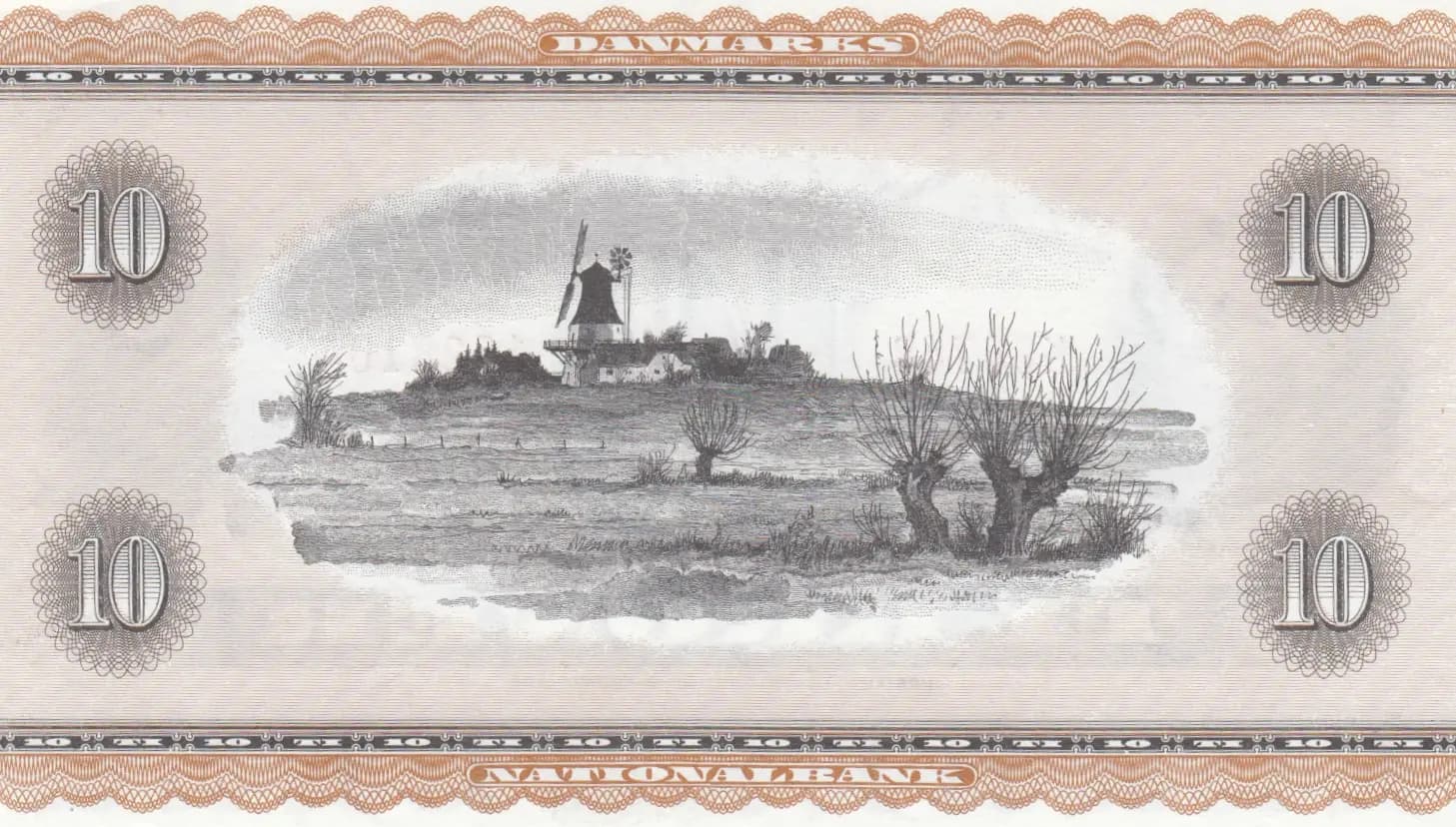 10 kroner 1967 from Denmark, P-44y (1967) — image 2