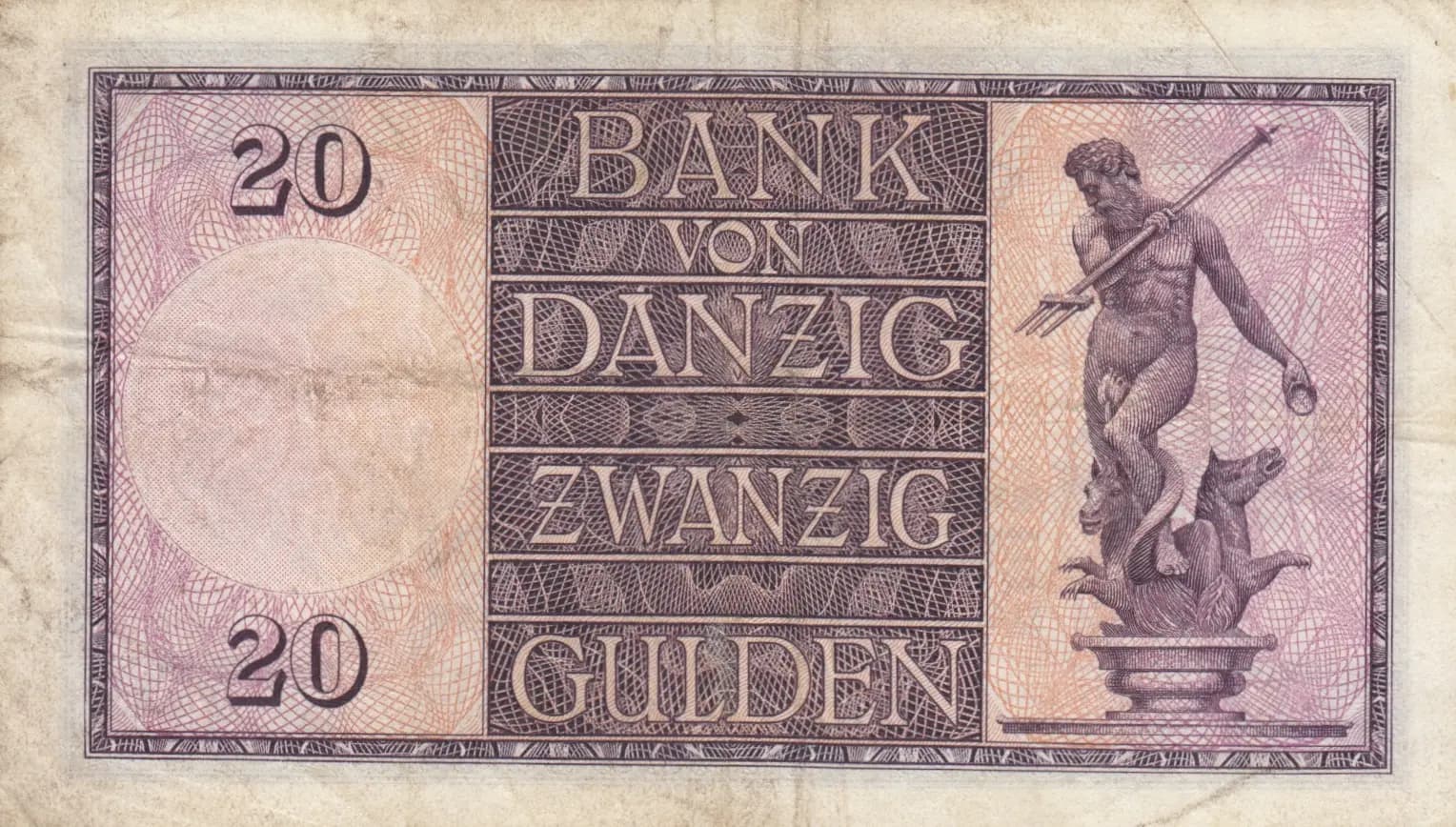 20 gulden 1932 from Danzig, P-60 (1932) — image 2