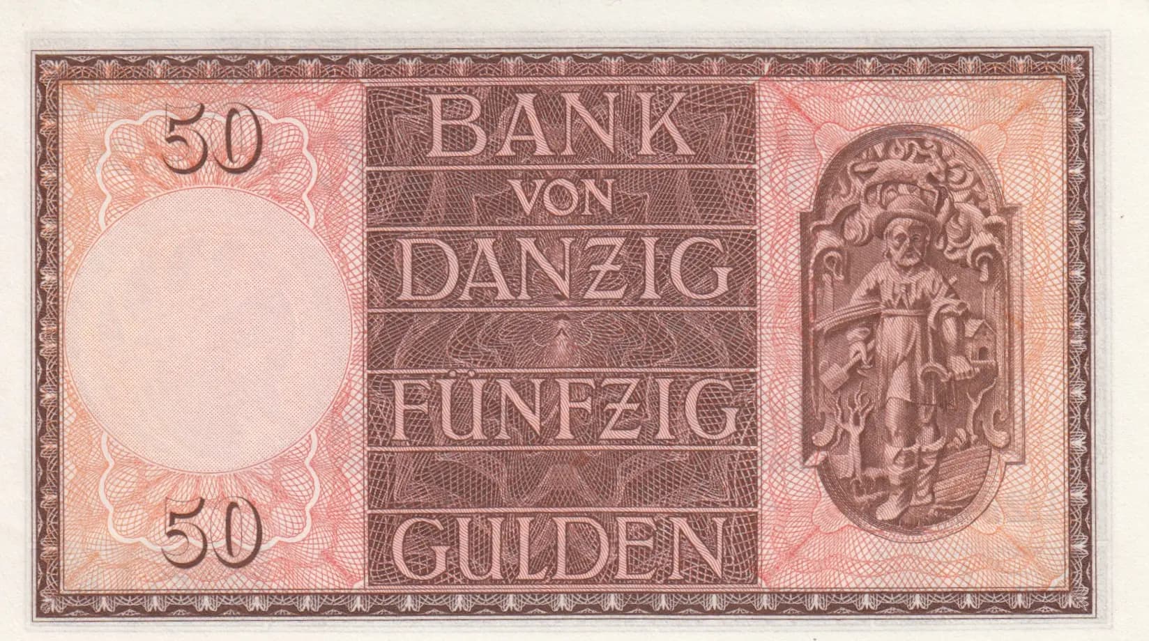 50 gulden 1937 from Danzig, P-65 (1937) — image 2