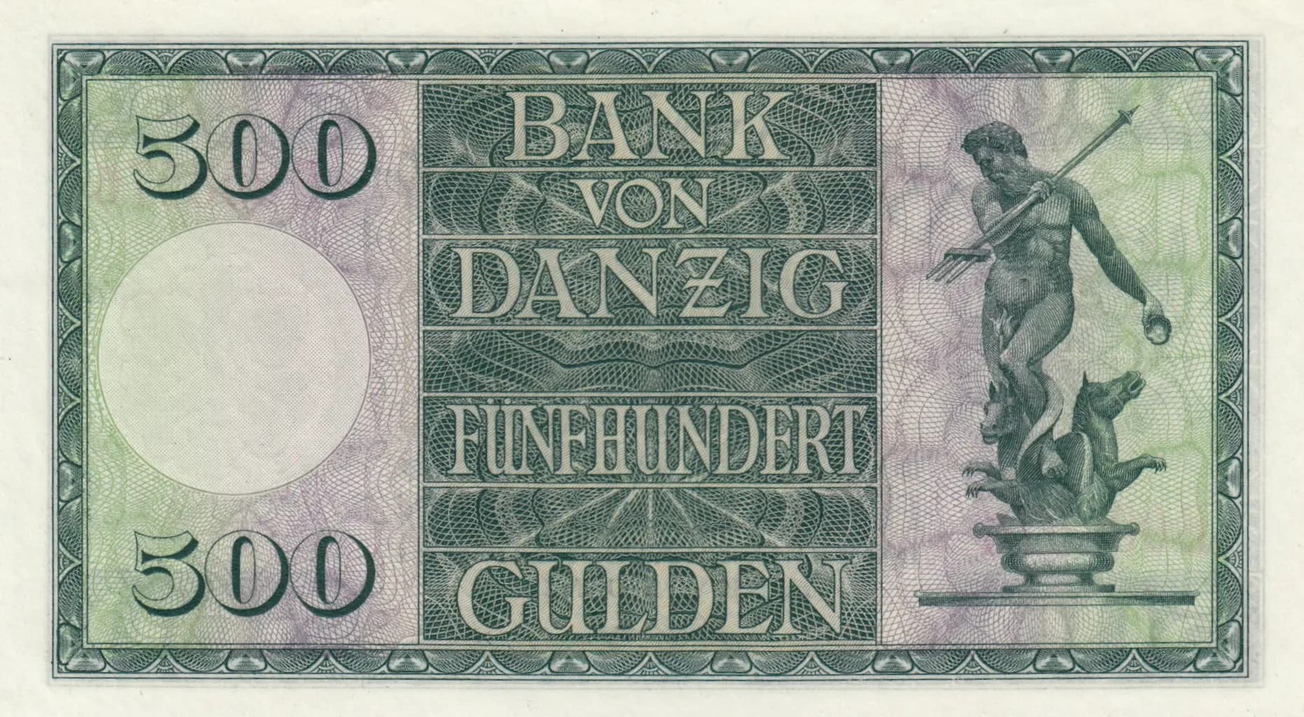 500 gulden 1924 from Danzig, P-56 (1924) — image 2