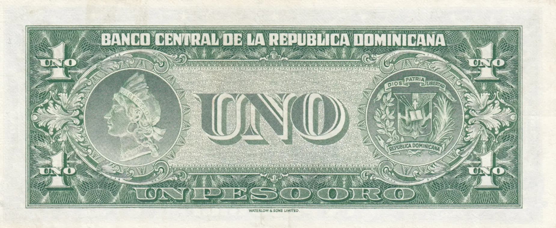 1 peso oro 1959 from Dominican Republic, P-80 (1959) — image 2