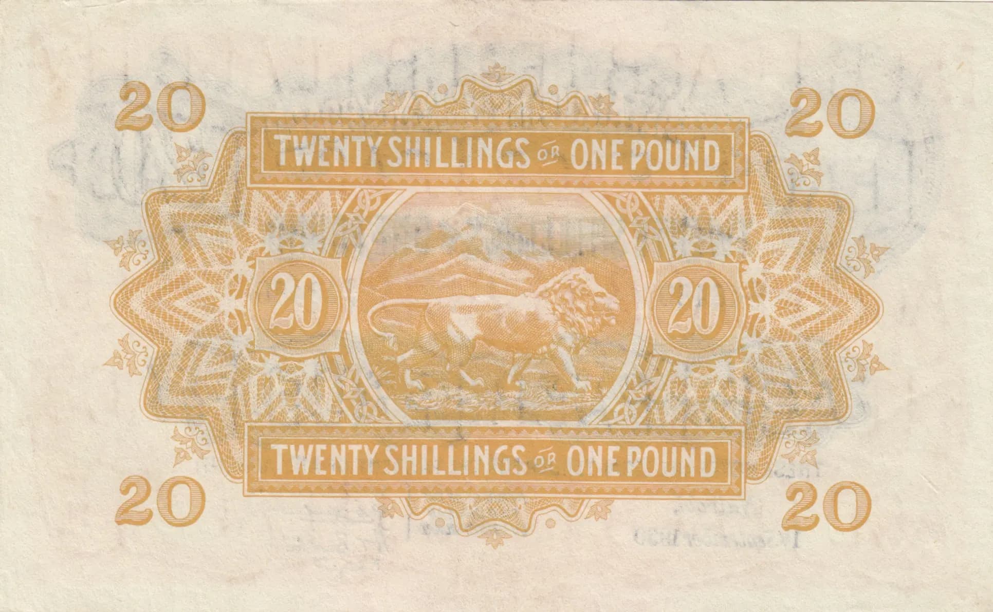 20 shillings 1960 from East Africa, P-30b (1960) — image 2