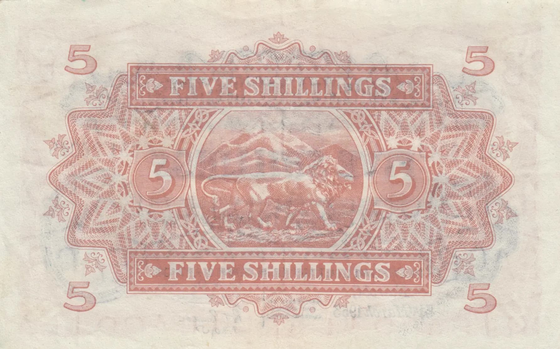 5 shillings 1953 from East Africa, P-33 (1953) — image 2