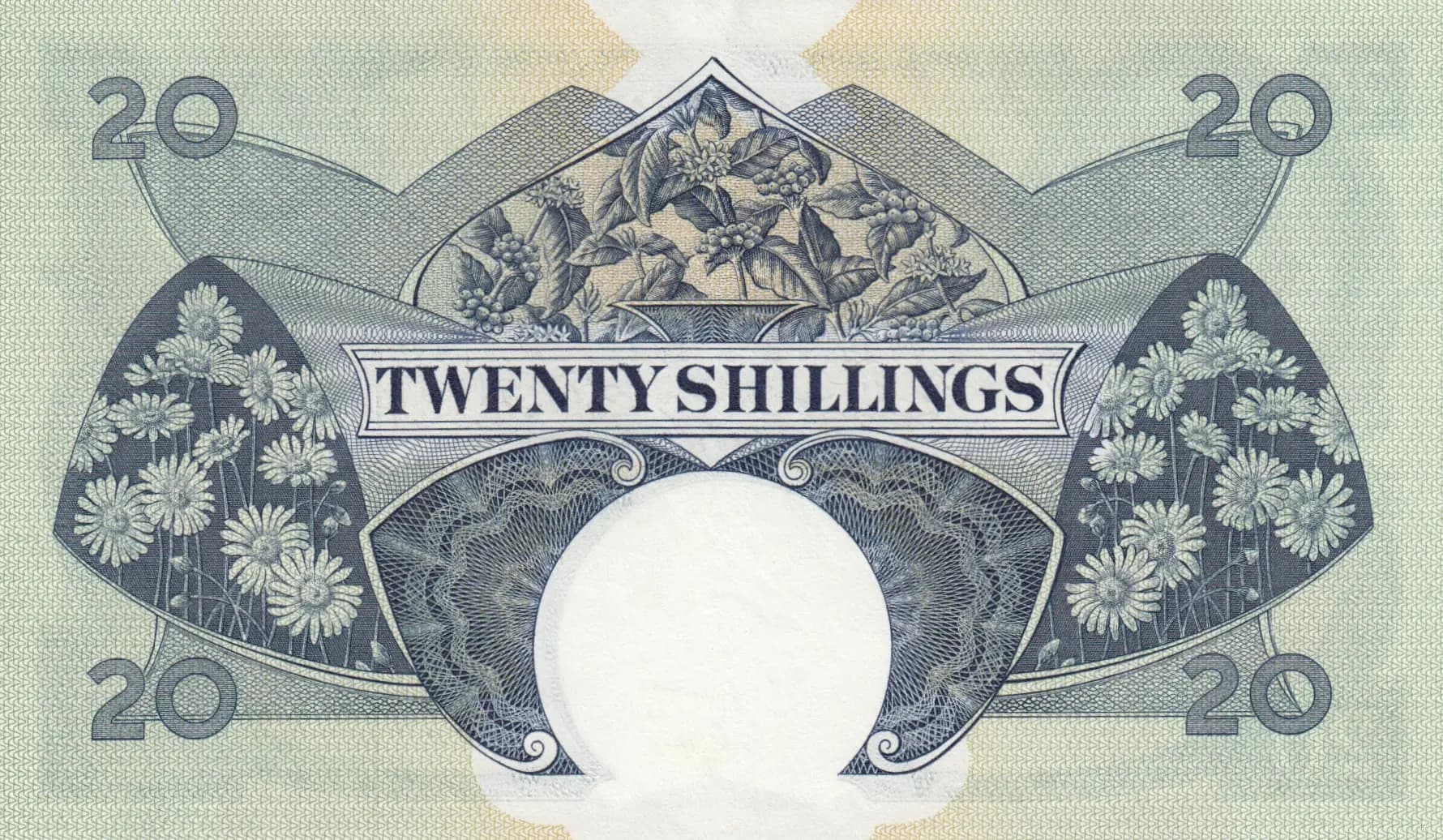 20 shillings 1958 from East Africa, P-39 (1958) — image 2