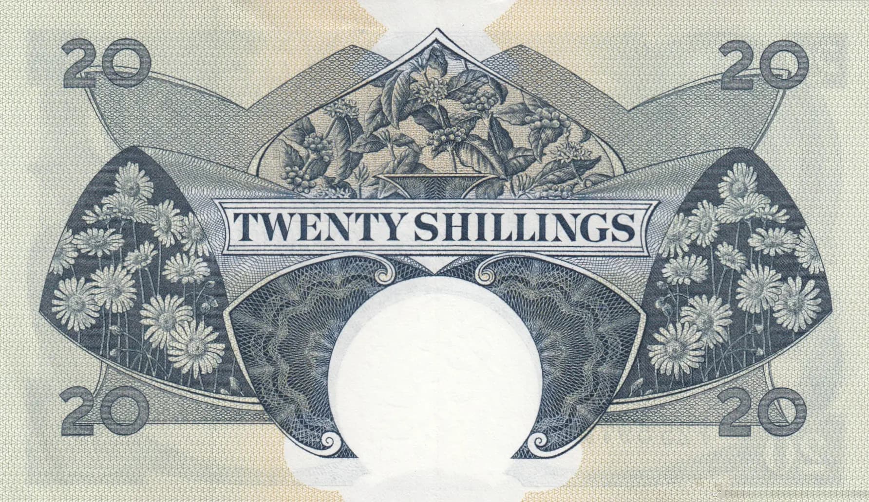 20 shillings 1961 from East Africa, P-43b (1961) — image 2