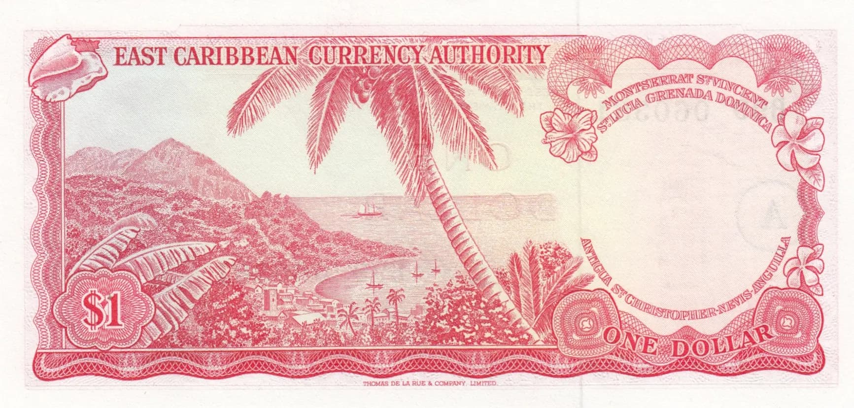 1 dollar 1965 from East Caribbean States, P-13h (1965) — image 2