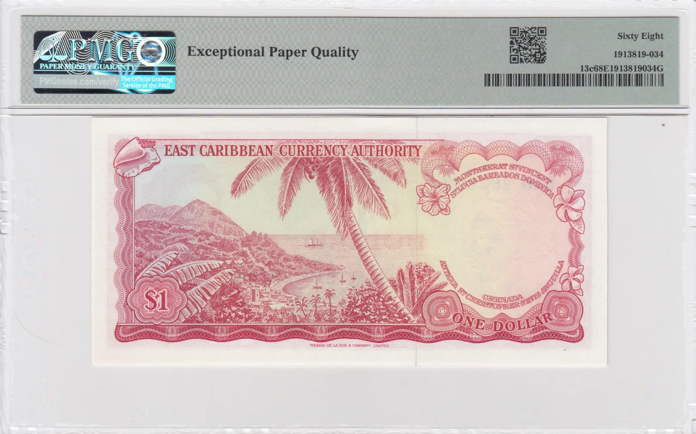 1 dollar 1965 from East Caribbean States, P-13c (1965) — image 2