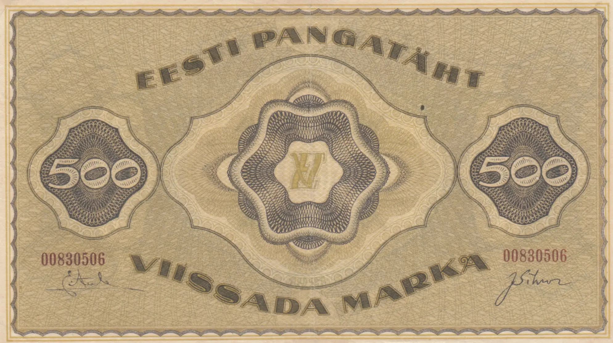 500 marka 1921 from Estonia, P-57 (1921) — image 1