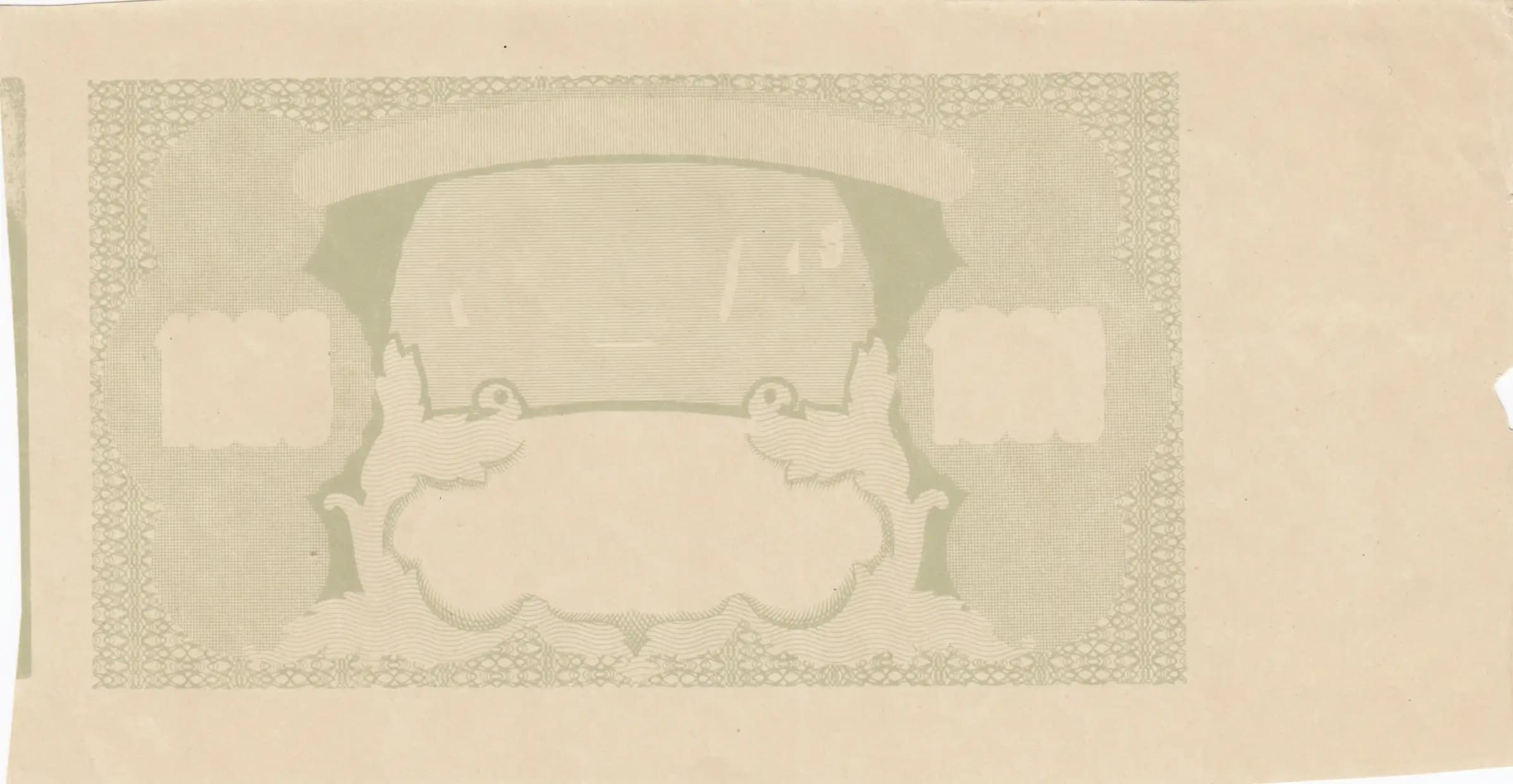 1000 marka 1927 progressive proof from Estonia, P-59fpp1