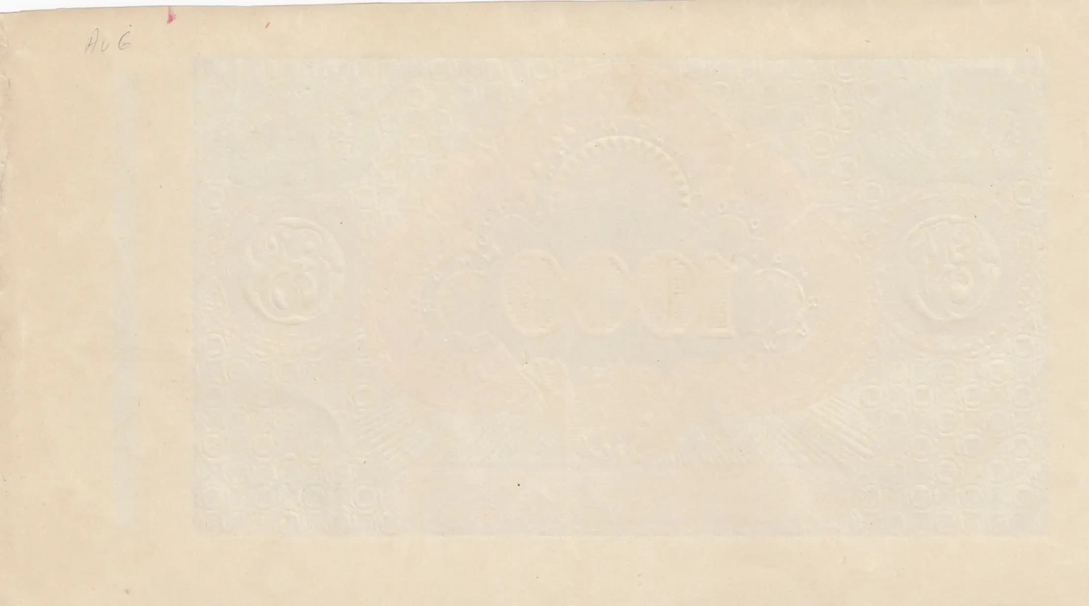 1000 marka 1927 progressive proof from Estonia, P-59fpp3 (1927) — image 2