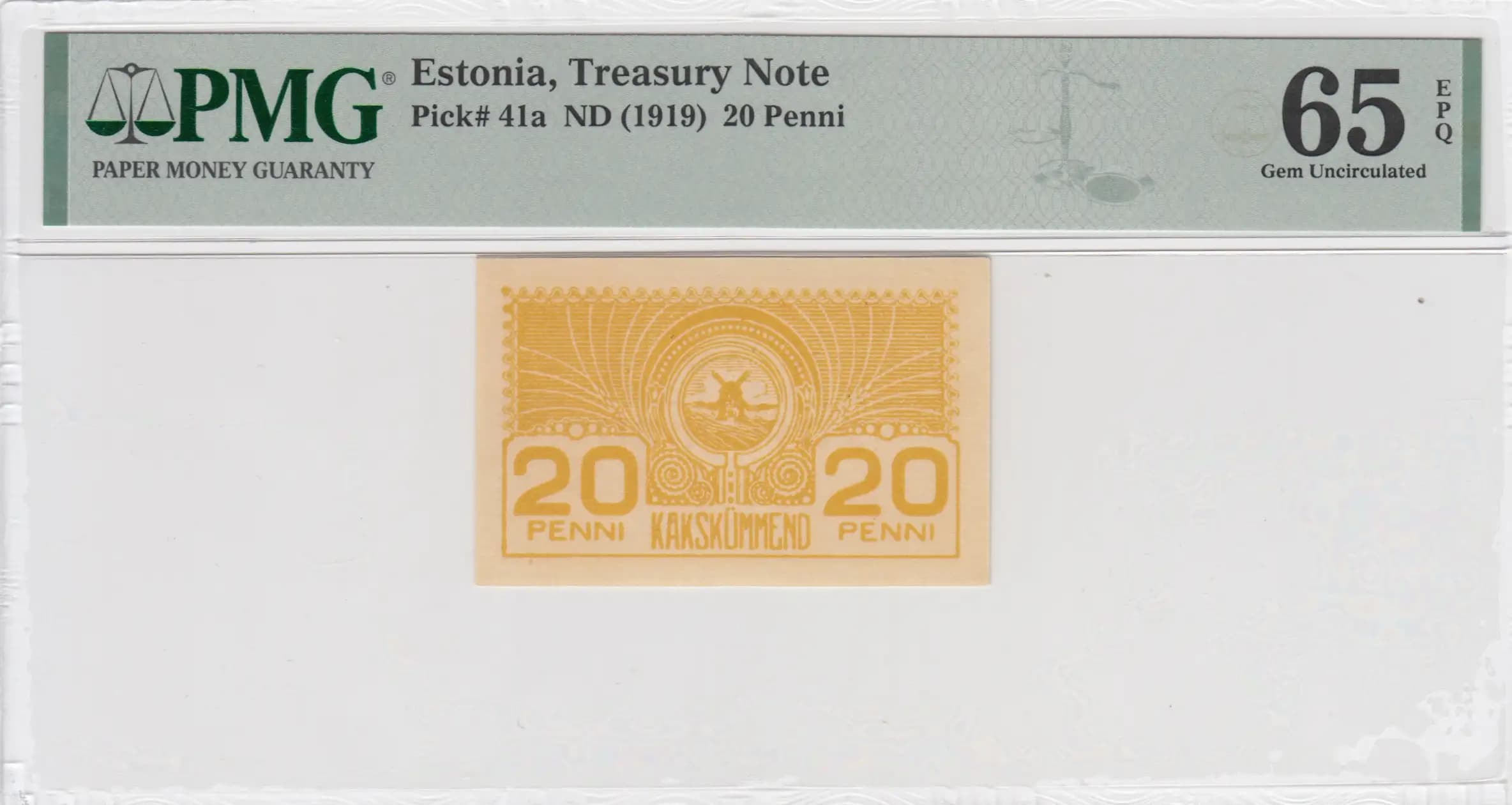 20 penni 1919 from Estonia, P-41 (1919) — image 1