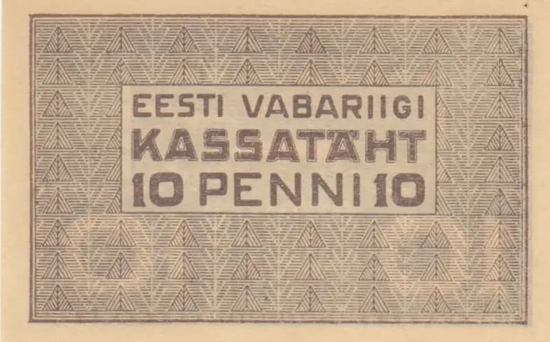 10 penni 1919 from Estonia, P-40 (1919) — image 2