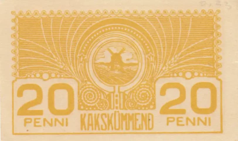 20 penni 1919 from Estonia, P-41