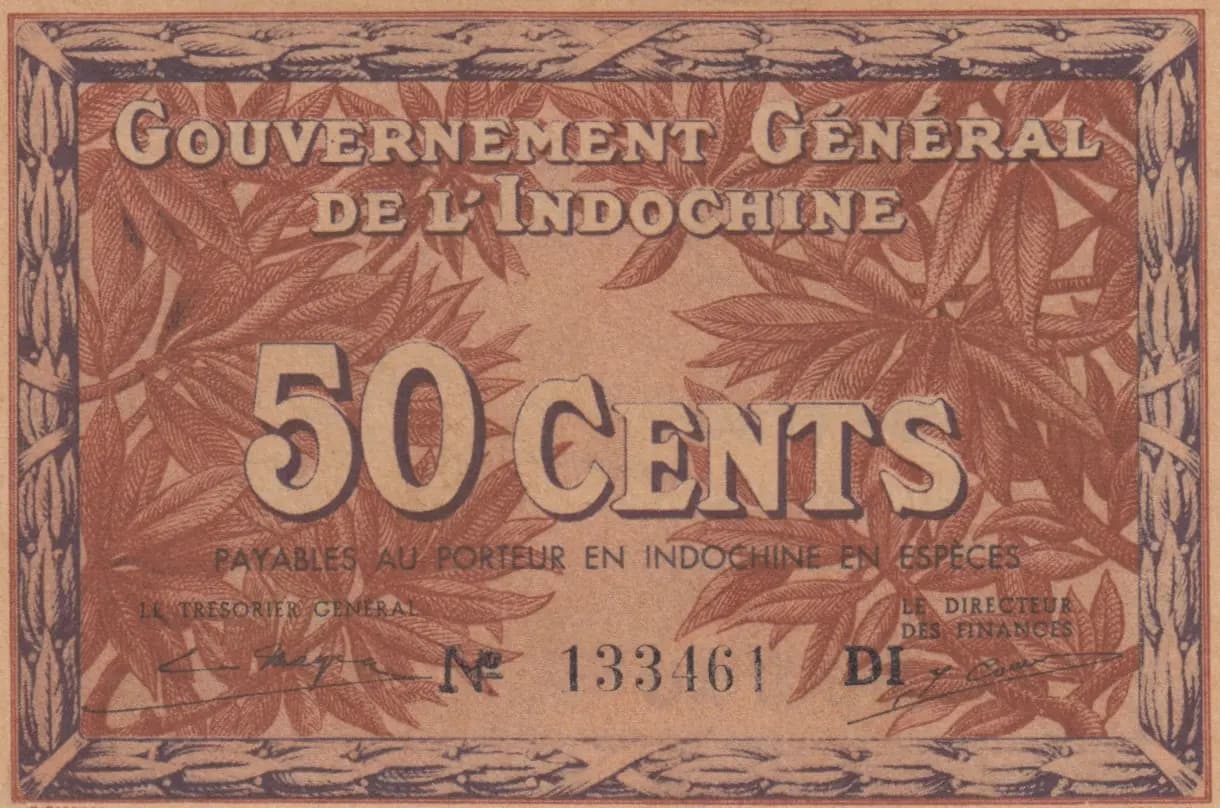 15 cents 1939 from French Indochina, P-87d (1939) — image 1
