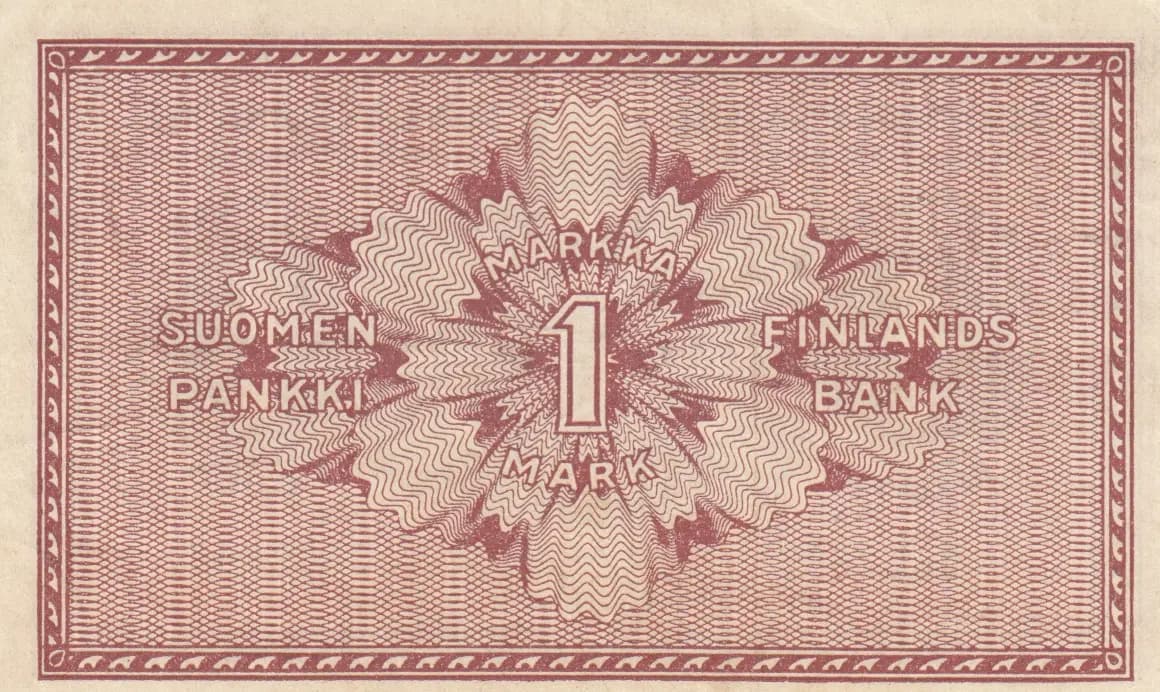 1 markkaa 1918 from Finland, P-35 (1918) — image 2
