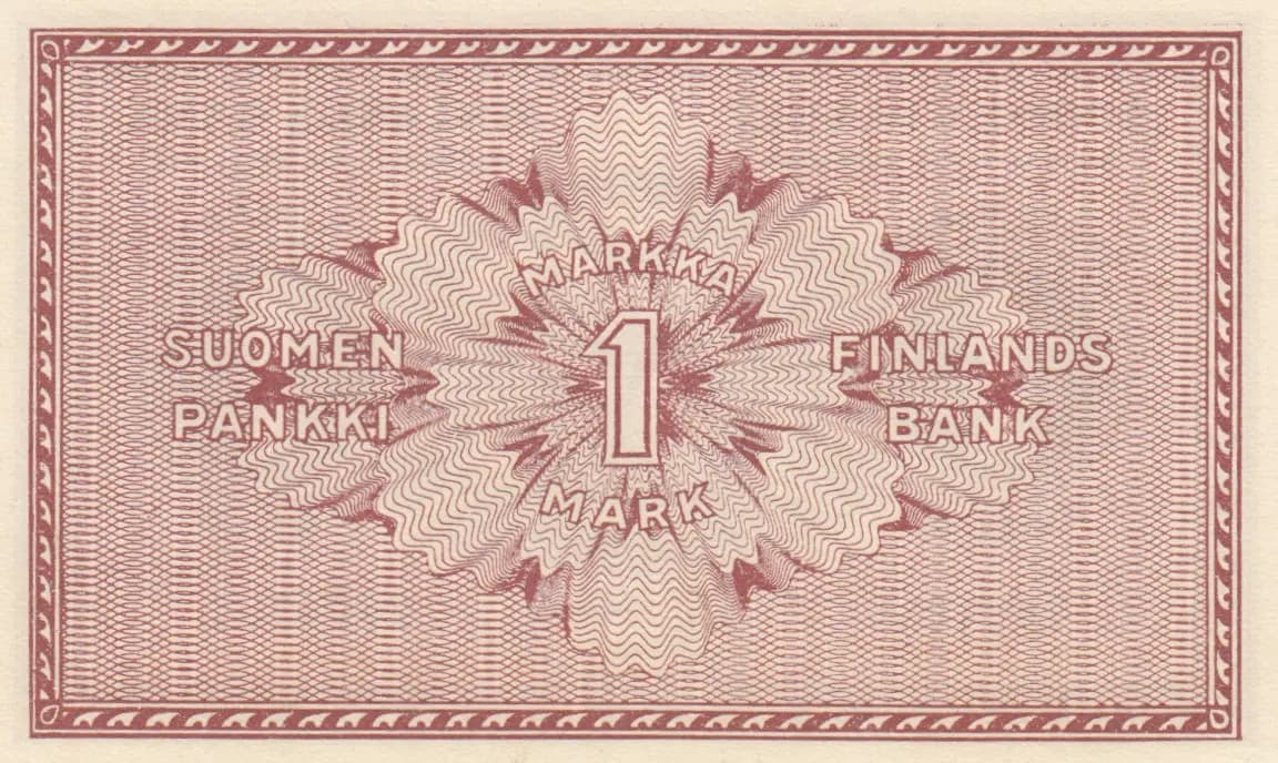 1 markkaa 1918 from Finland, P-35 (1918) — image 2