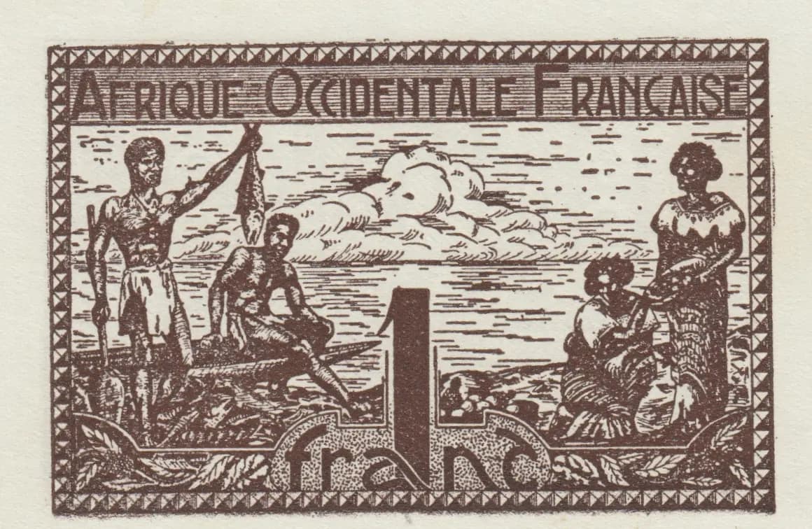 1 franc 1944 from French West Africa, P-34 (1944) — image 1