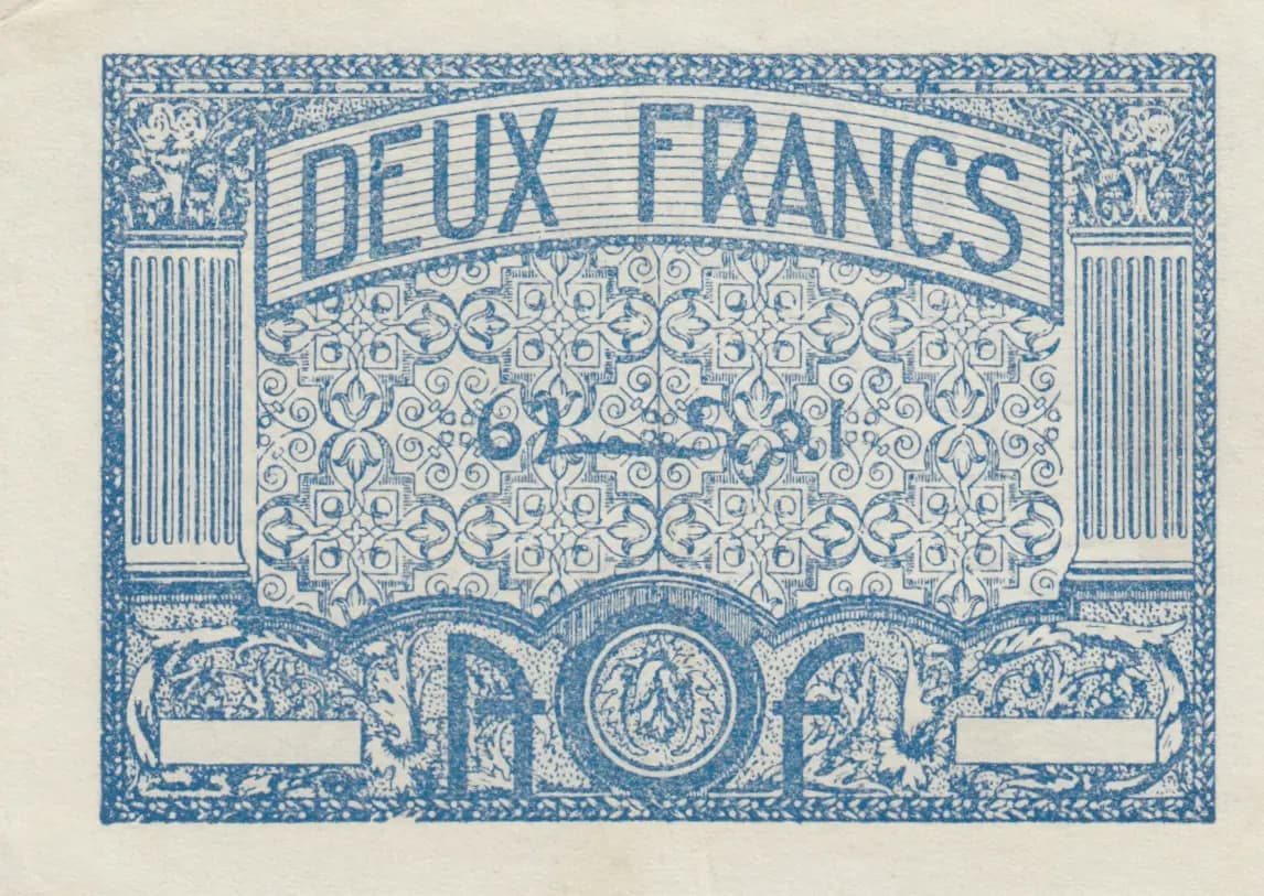 2 francs 1944 from French West Africa, P-35 (1944) — image 2