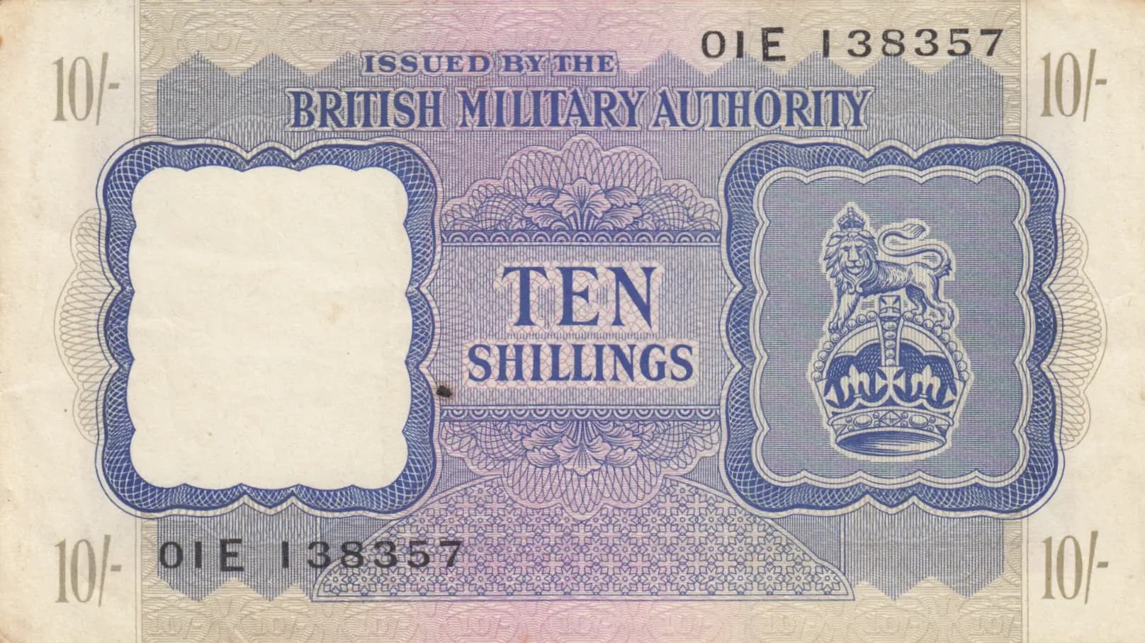 10 shillings 1943 from Great Britain, P-M5 (1943) — image 1