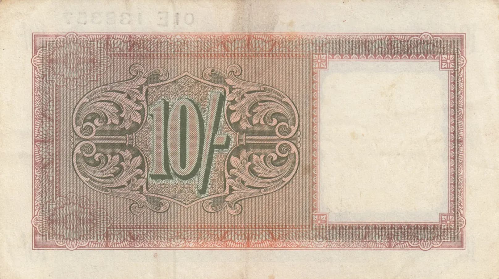 10 shillings 1943 from Great Britain, P-M5 (1943) — image 2