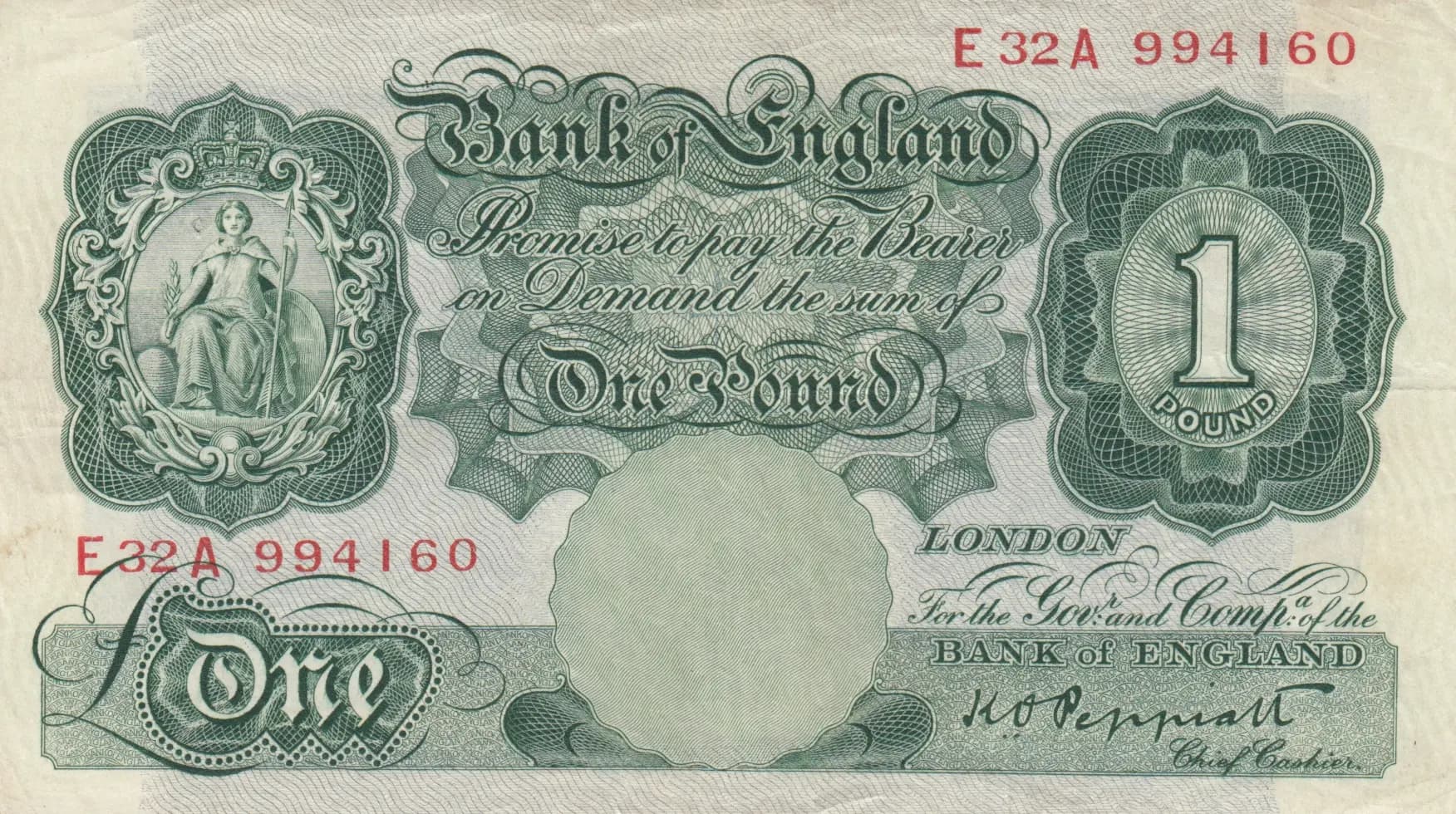 1 pound 1928 from Great Britain, P-363c (1928) — image 1