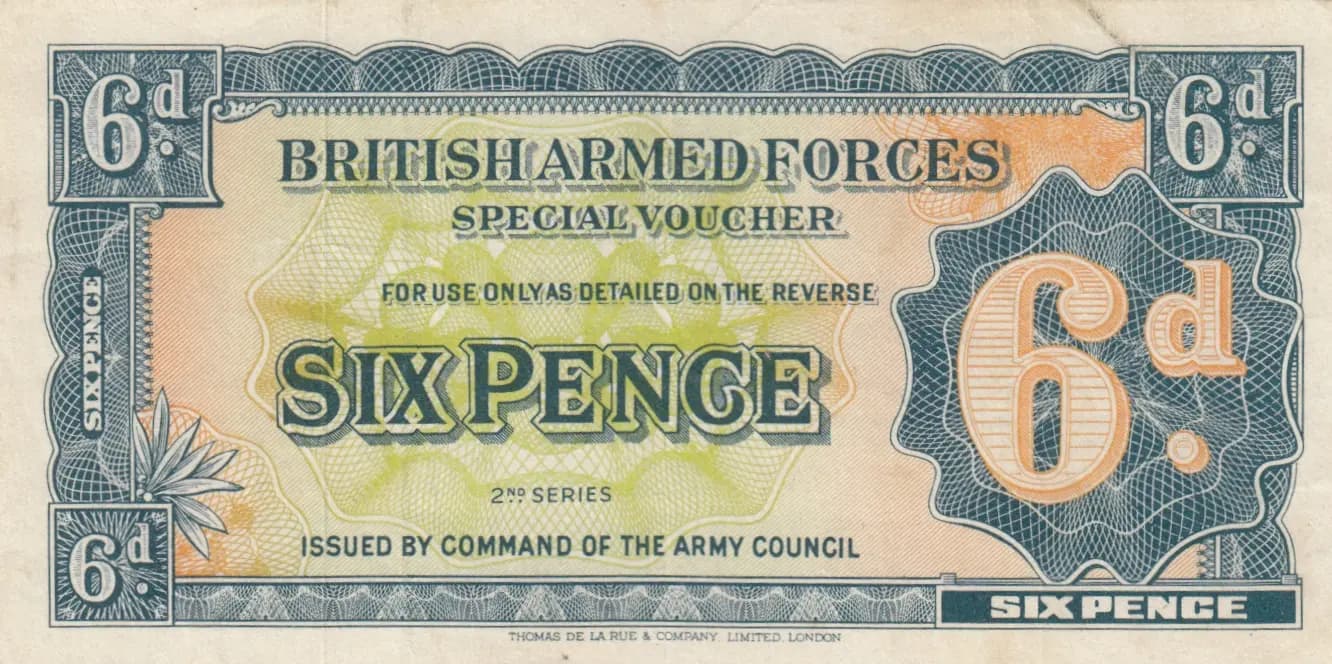 6 pence 1948 from Great Britain, P-M17a (1948) — image 1