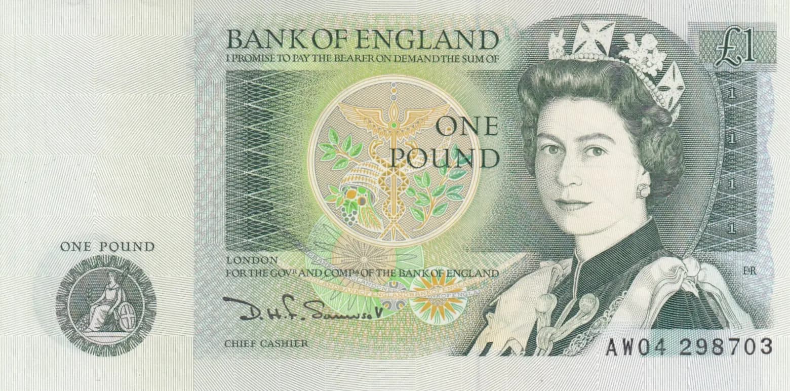 1 pound 1978 from Great Britain, P-377b