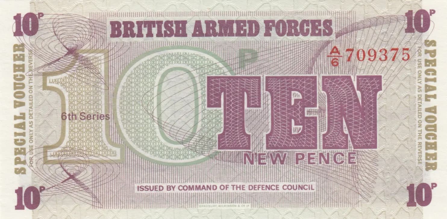 10 new pence 1972 from Great Britain, P-M45 (1972) — image 1