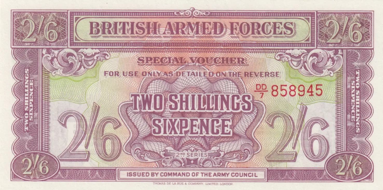 2 shillings 6 pence 1948 from Great Britain, P-M19b (1948) — image 1