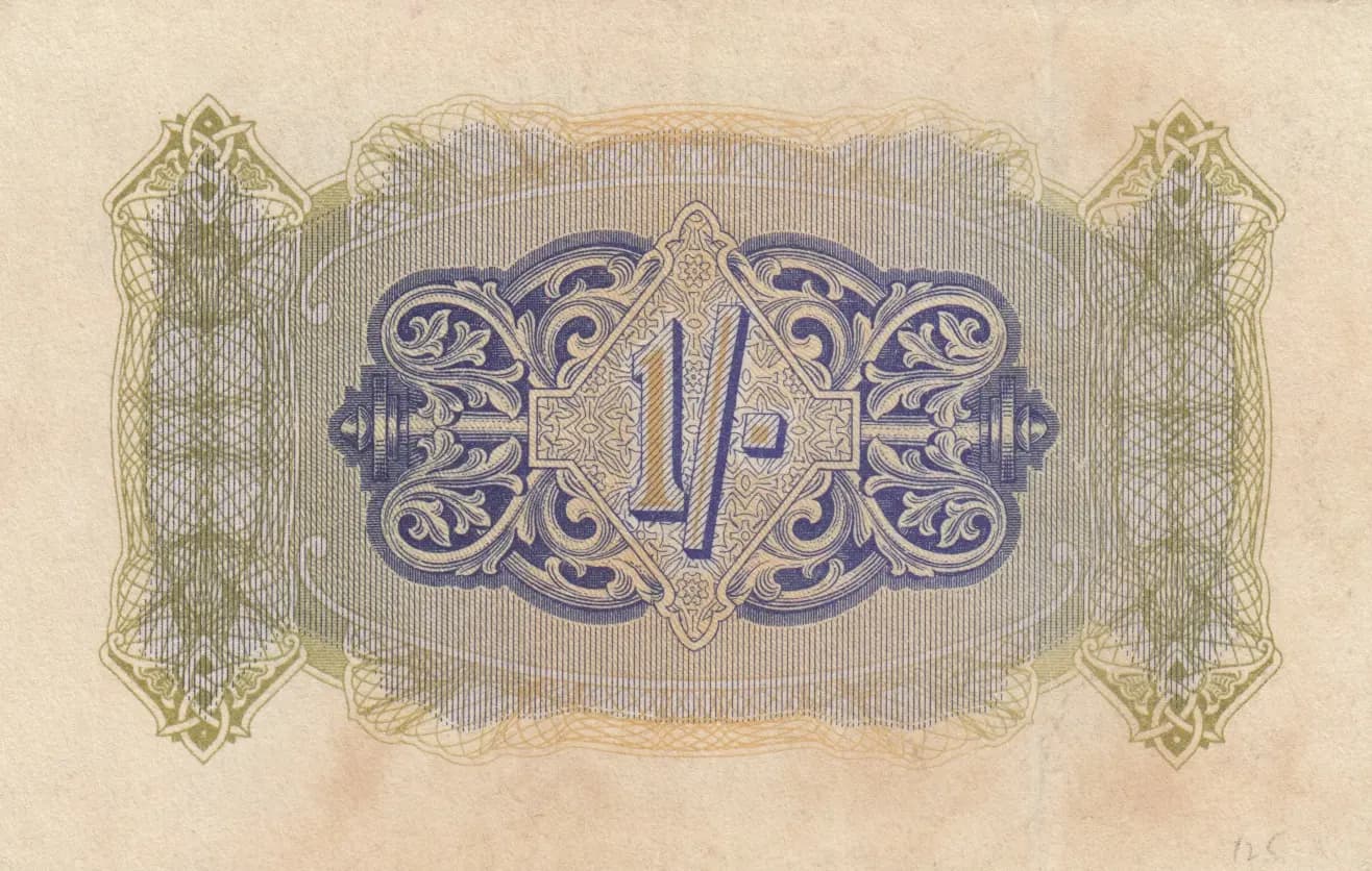 1 shilling 1943 from Great Britain, P-M2 (1943) — image 2