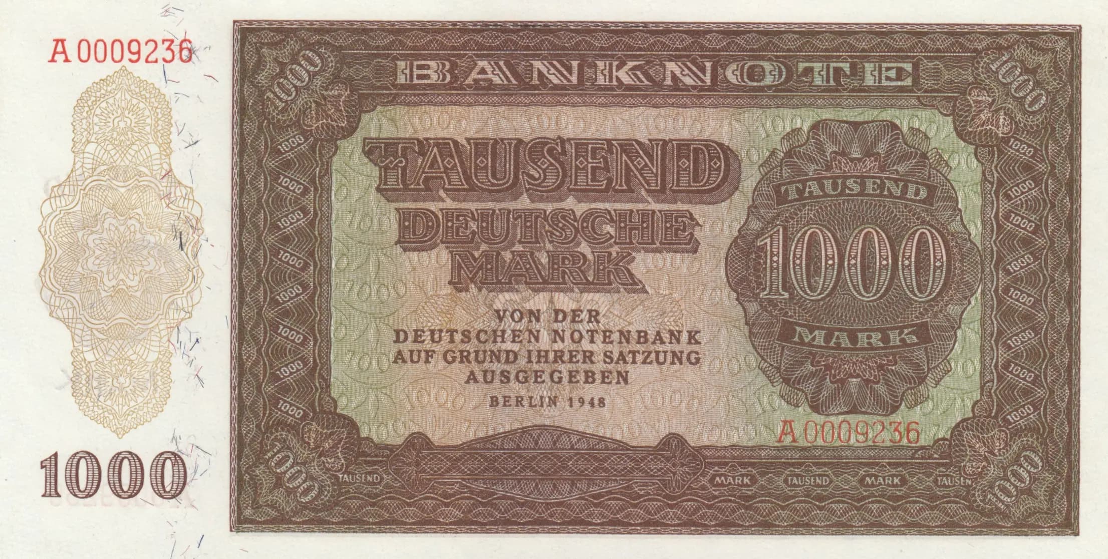 1000 mark 1948 from Germany, Democratic Republic, P-16 (1948) — image 1