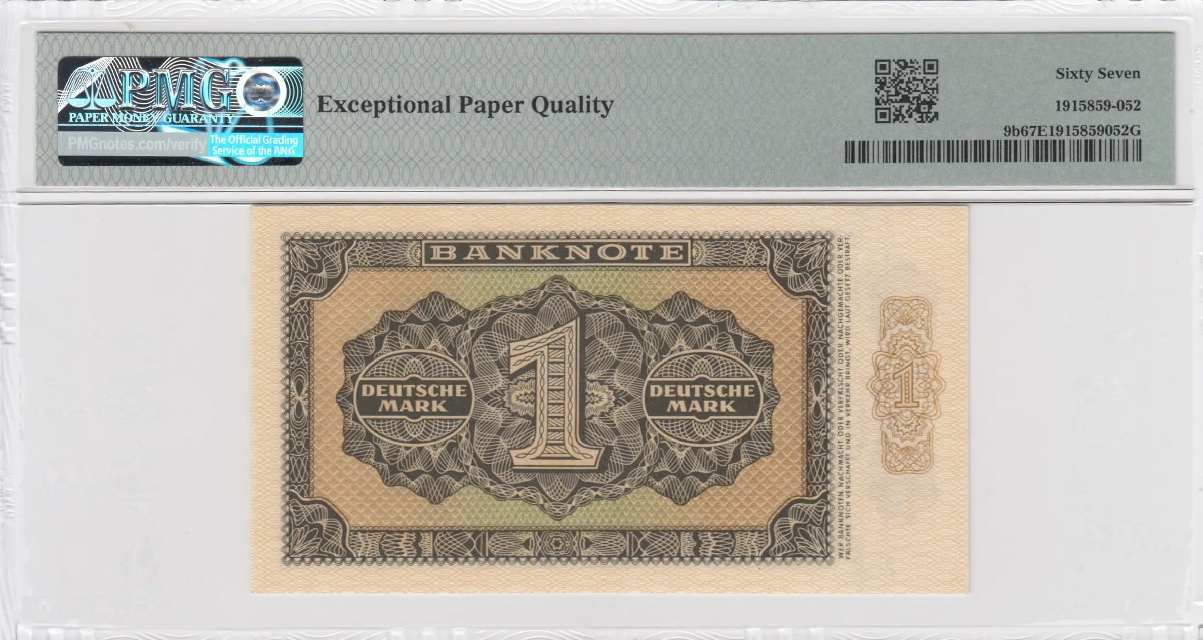 1 mark 1948 from Germany, Democratic Republic, P-9b (1948) — image 2